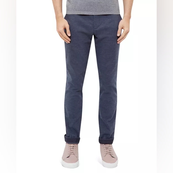 Ted Baker London Clasmay Classic Fit Textured Dress Pants Size 38L - Picture 1 of 10